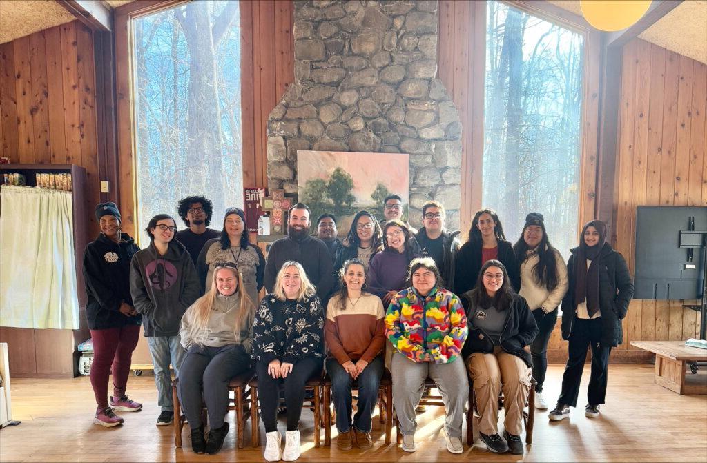 Group photo of EOF students and staff  attending the 2025 Leadership Conference. 